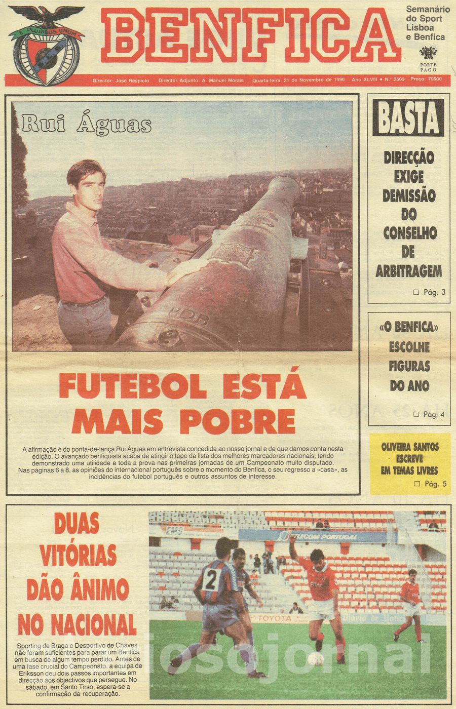 jornal o benfica 2509 1990-11-21